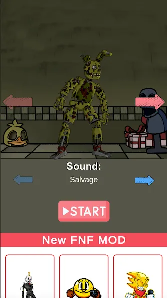 FNF Springtrap Mod Test (Мод Тест) [МОД: Все открыто, Дополнительные деньги и Меню MOD] Screenshot 1