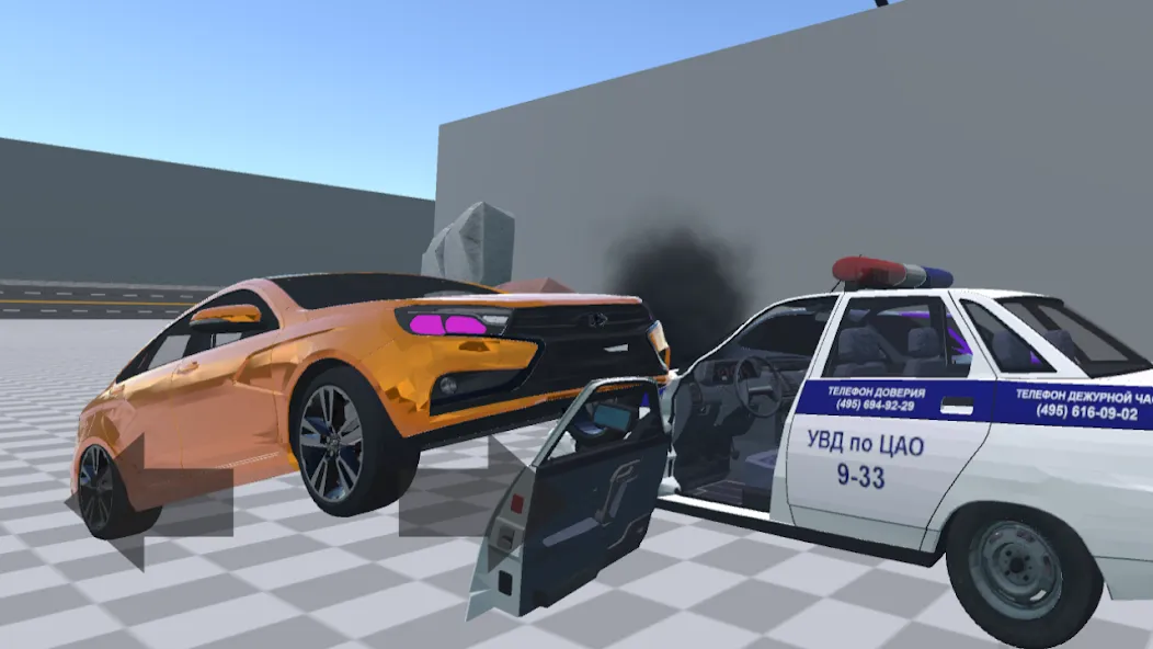 АВТОВАЗ КРАШ ТЕСТ СИМУЛЯТОР [МОД: Много монет, Открытые уровни и Мега MOD] Screenshot 4