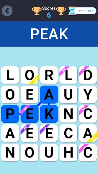 Wordell - Word Guess Fillword [МОД: Меню, Бесконечные монеты и Открытые уровни] Screenshot 2