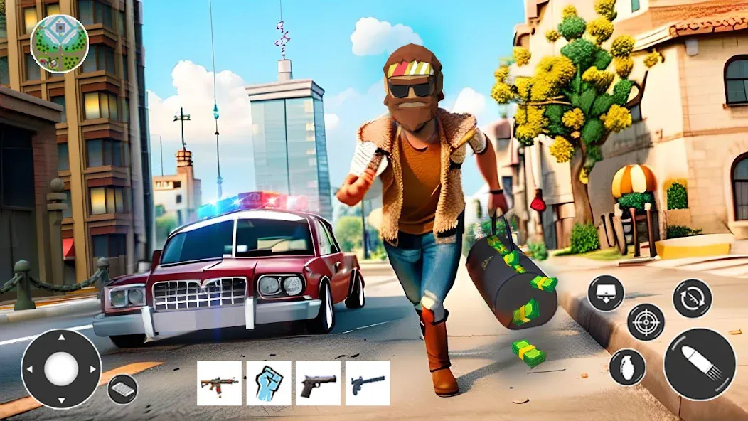 Gangster Car Theft Games (Гангстерская автомобильная война игр) [МОД: Много монет, Открытые уровни и Мега MOD] Screenshot 3
