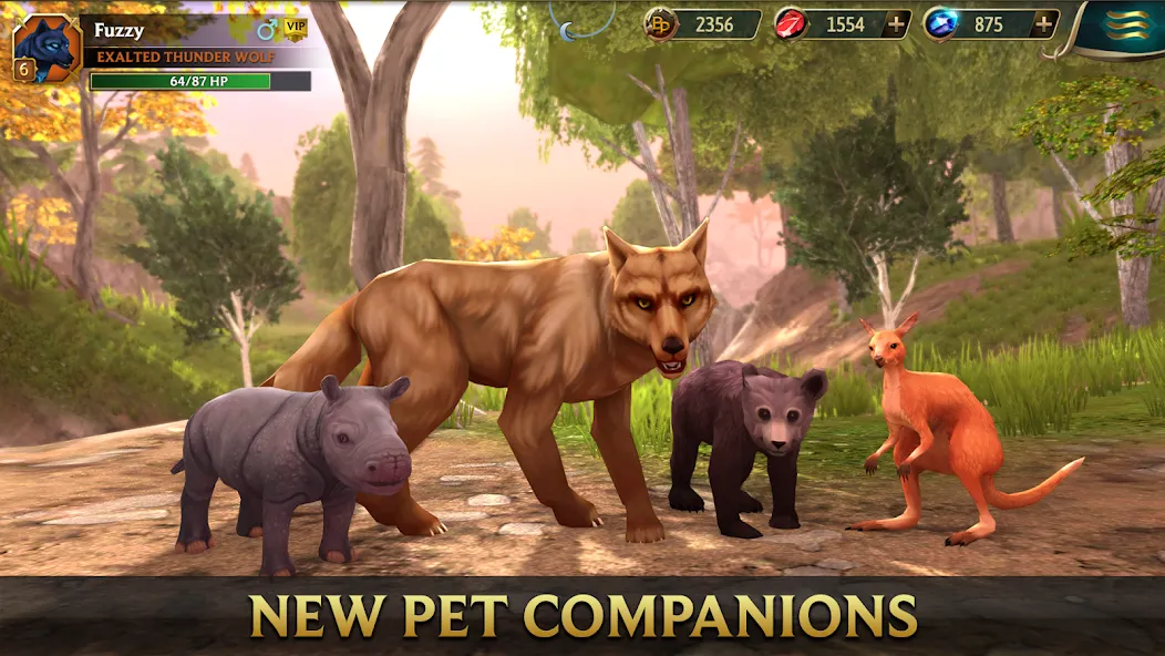 Wolf Tales - Wild Animal Sim (Вулф Тейлс) [МОД: Деньги, Монеты и Меню MOD] Screenshot 2