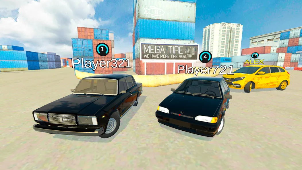 Lada Drift Simulator - Online [МОД: Меню, Бесконечные монеты и Открытые уровни] Screenshot 2