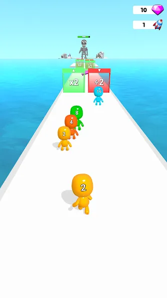 Man Runner 2048: Run and Merge (Мэн Раннер 2048) [МОД: Много денег, Монет и Все открыто] Screenshot 1
