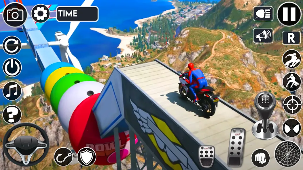 Superhero Tricky Bike Stunt (упергерой Трики Байк Стант) [МОД: Все открыто, Дополнительные деньги и Меню MOD] Screenshot 3