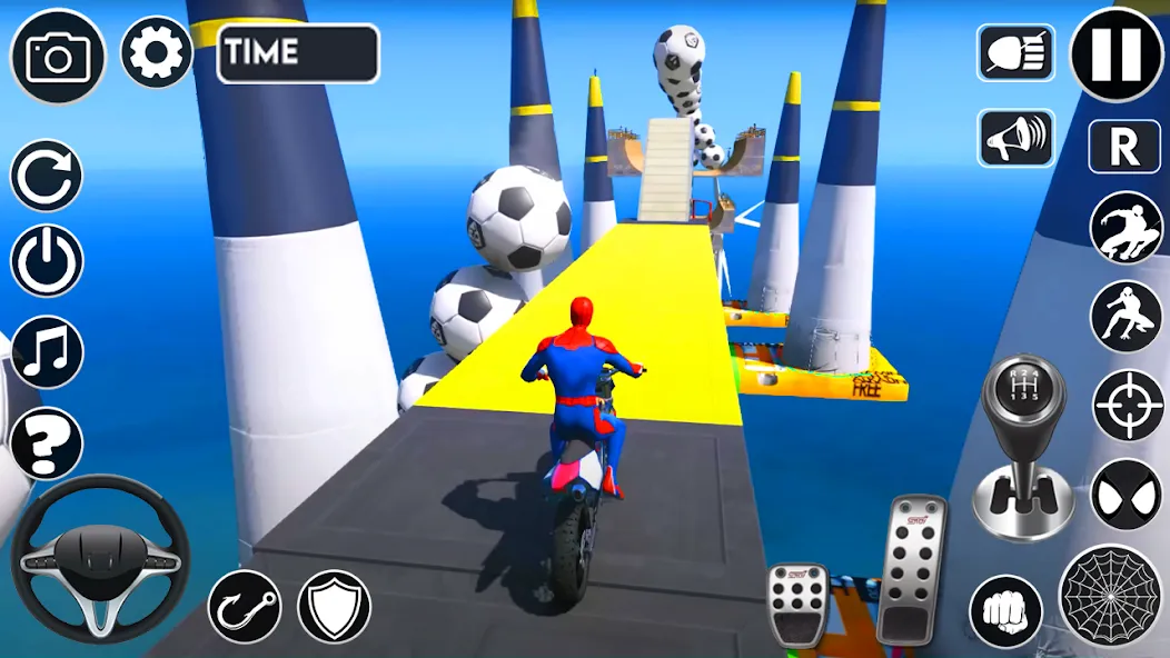 Superhero Tricky Bike Stunt (упергерой Трики Байк Стант) [МОД: Все открыто, Дополнительные деньги и Меню MOD] Screenshot 5