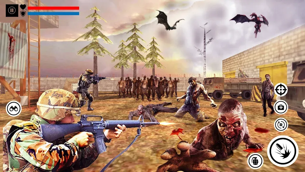 Sniper Zombie Shooting (Зомби стреляющая оффлайн игра) [МОД: Бесконечные деньги, Монеты и Мега MOD] Screenshot 3