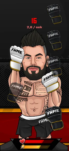 FAME MMA APP (ФЕЙМ ММА АПП) [МОД: Меню, Бесконечные монеты и Открытые уровни] Screenshot 3