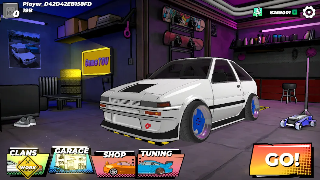 Drift King: Online (Дрифт Кинг) [МОД: Много денег, Монет и Все открыто] Screenshot 2