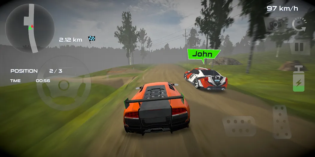 Rally Car : Extreme Fury Race (Ралли Кар) [МОД: Деньги, Монеты и Меню MOD] Screenshot 2