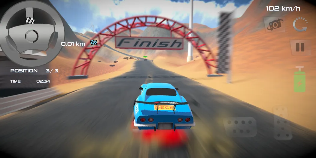 Rally Car : Extreme Fury Race (Ралли Кар) [МОД: Деньги, Монеты и Меню MOD] Screenshot 4