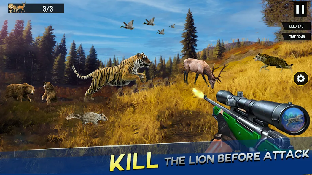 Sniper Animal Deer Hunter Game (Снайперские игры на животных) [МОД: Деньги, Монеты и Меню MOD] Screenshot 3