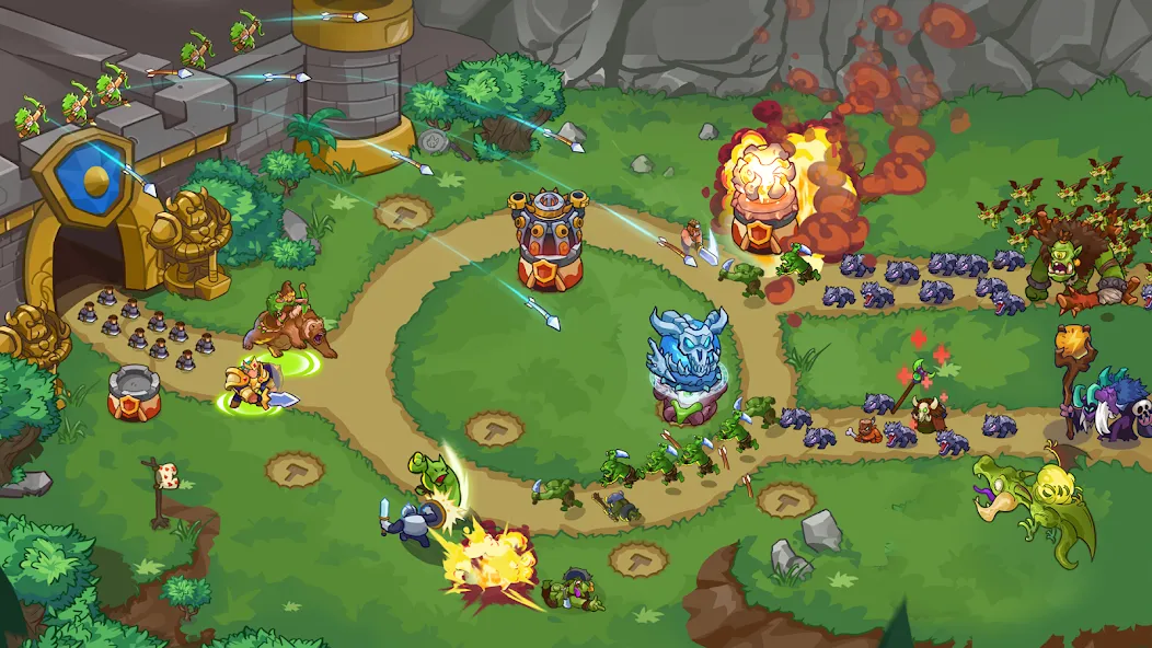 King of Defense 2: Epic TD (Кинг оф Дефенс 2) [МОД: Много монет, Открытые уровни и Мега MOD] Screenshot 1