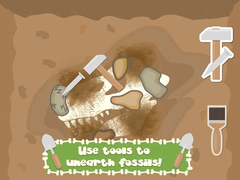 Dino Fossil Dig - Jurassic Adv (Дино Фоссил Диг) [МОД: Меню, Бесконечные монеты и Открытые уровни] Screenshot 3
