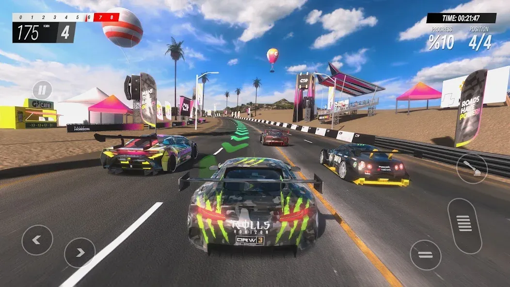 Rally Horizon (Ралли Хорайзон) [МОД: Бесконечные деньги, Монеты и Мега MOD] Screenshot 1