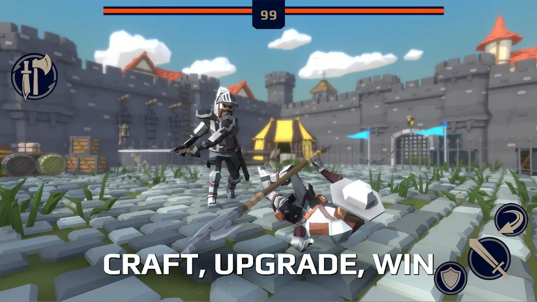 Slash Polygon: Medieval PVP (Слэш Полигон Онлайн ПВП арена) [МОД: Все открыто, Дополнительные деньги и Меню MOD] Screenshot 4
