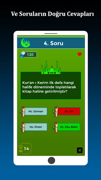 İslami Bilgi Yarışması [МОД: Много денег, Монет и Все открыто] Screenshot 3