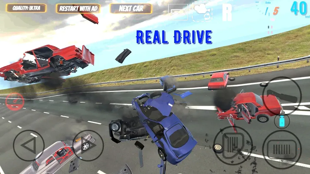 Real Drive (Риал Драйв) [МОД: Меню, Бесконечные монеты и Открытые уровни] Screenshot 1