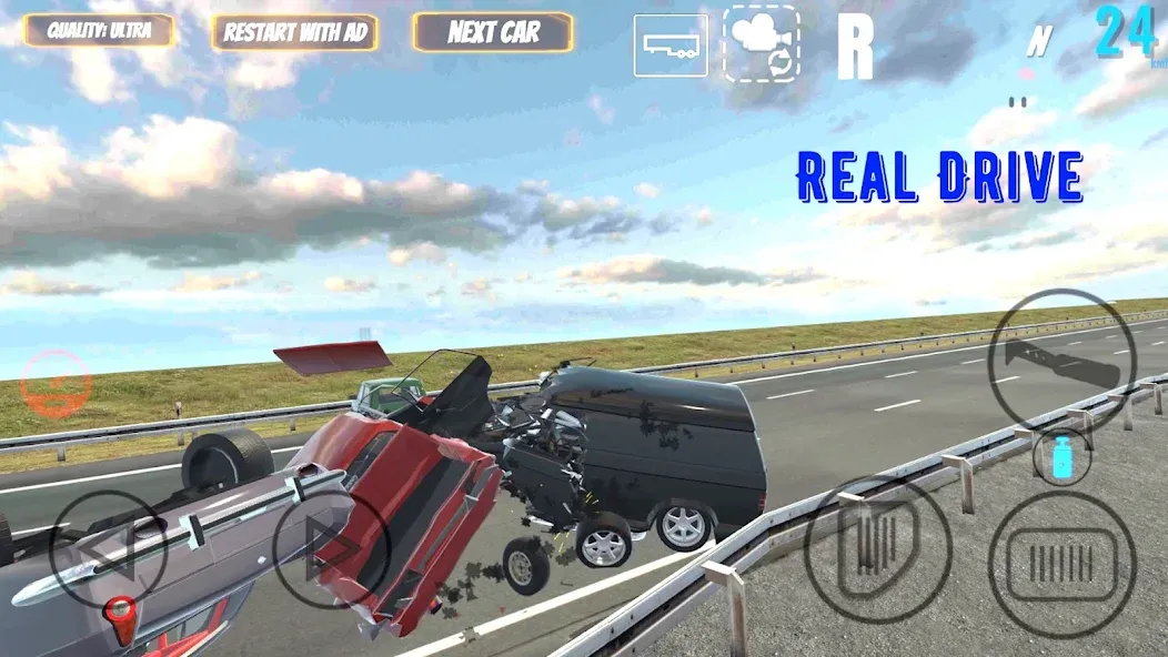 Real Drive (Риал Драйв) [МОД: Меню, Бесконечные монеты и Открытые уровни] Screenshot 2
