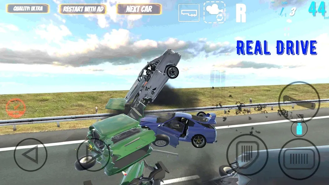 Real Drive (Риал Драйв) [МОД: Меню, Бесконечные монеты и Открытые уровни] Screenshot 3