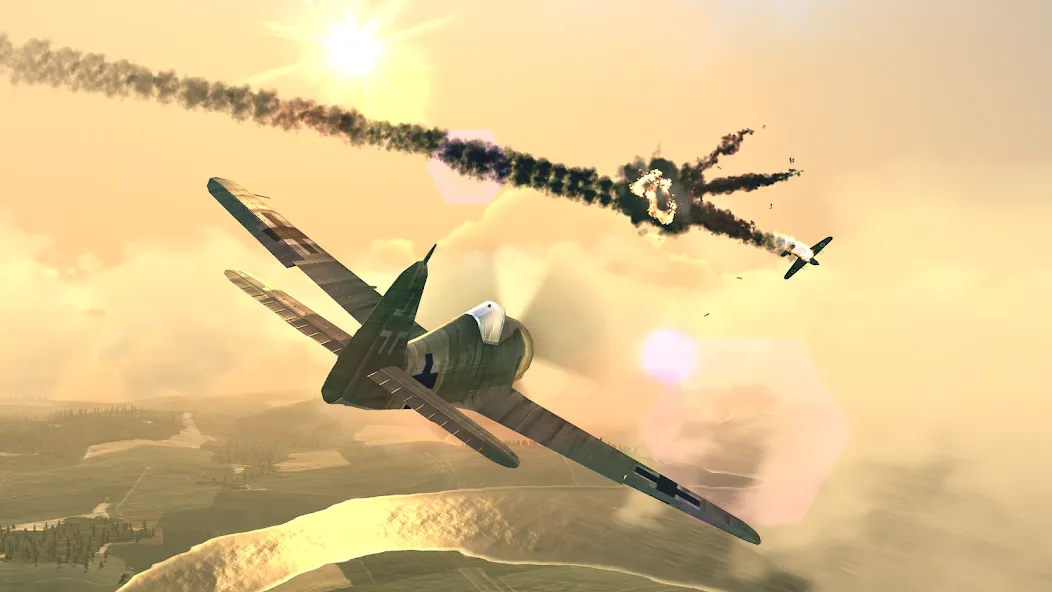 Warplanes: WW2 Dogfight (Варплейнс) [МОД: Деньги, Монеты и Меню MOD] Screenshot 2