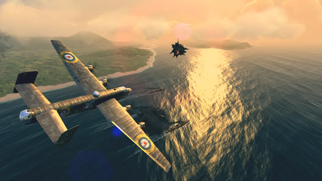 Warplanes: WW2 Dogfight (Варплейнс) [МОД: Деньги, Монеты и Меню MOD] Screenshot 3