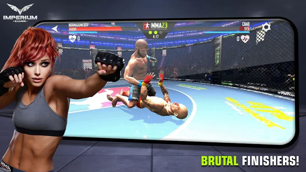 MMA - Fighting Clash 23 (смешанные боевые искусства) [МОД: Все открыто, Дополнительные деньги и Меню MOD] Screenshot 2