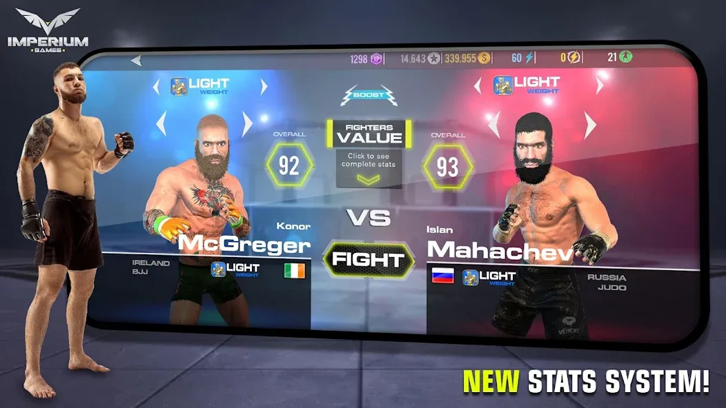 MMA - Fighting Clash 23 (смешанные боевые искусства) [МОД: Все открыто, Дополнительные деньги и Меню MOD] Screenshot 5