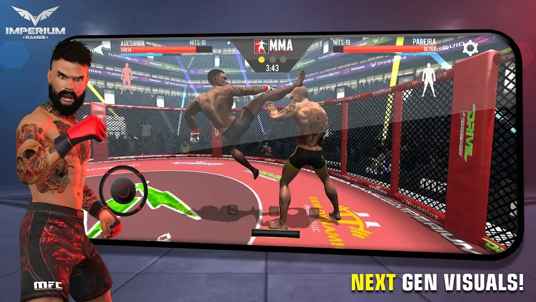 MMA Fighting Clash (ММА Файтинг Клэш) [МОД: Много денег, Монет и Все открыто] Screenshot 1