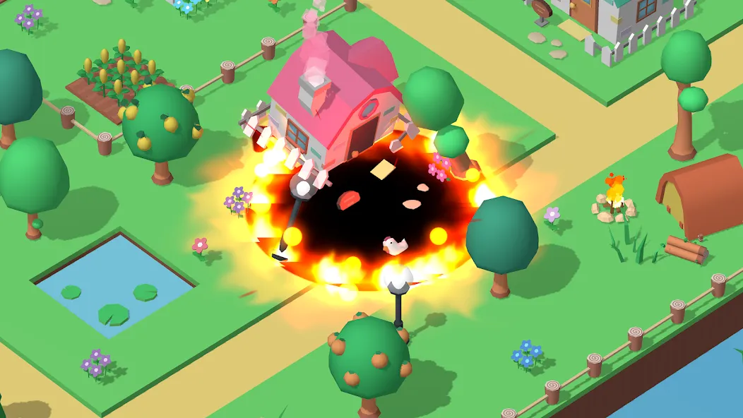 Holein eating games io offline [МОД: Много монет, Открытые уровни и Мега MOD] Screenshot 1