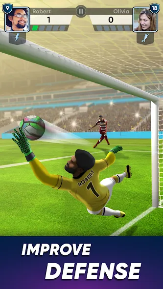 SOCCER Kicks - Stars Strike 24 (ФУТБОЛ Киксы) [МОД: Много монет, Открытые уровни и Мега MOD] Screenshot 4