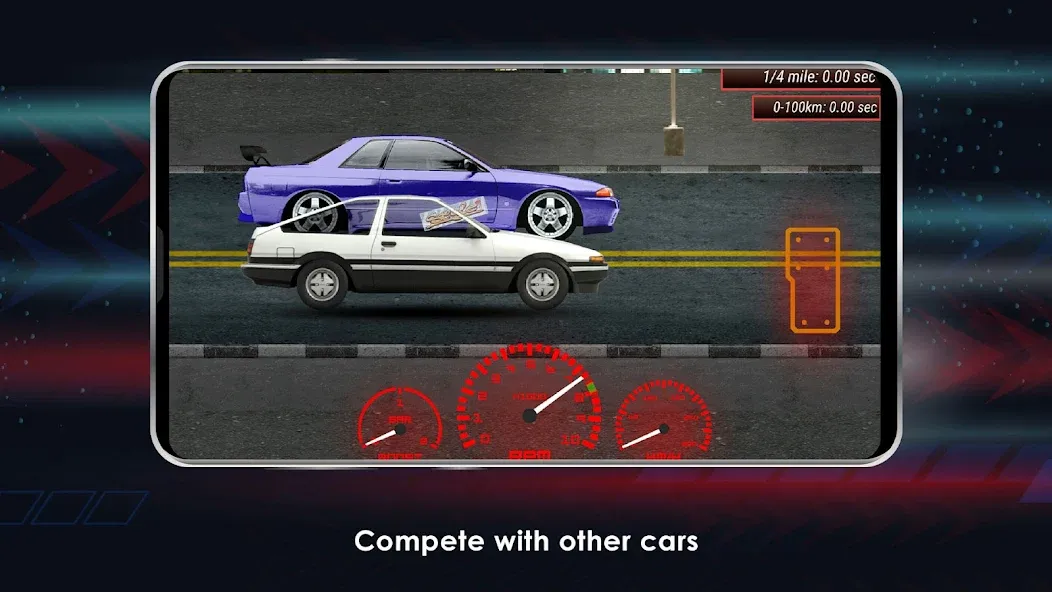 Japan Drag Racing (Драгрейсинг в Японии) [МОД: Бесконечные деньги, Монеты и Мега MOD] Screenshot 3
