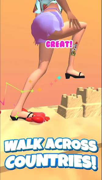 ASMR Tippy Toe - ASMR Games (АСМР Типпи Тоу) [МОД: Меню, Бесконечные монеты и Открытые уровни] Screenshot 4