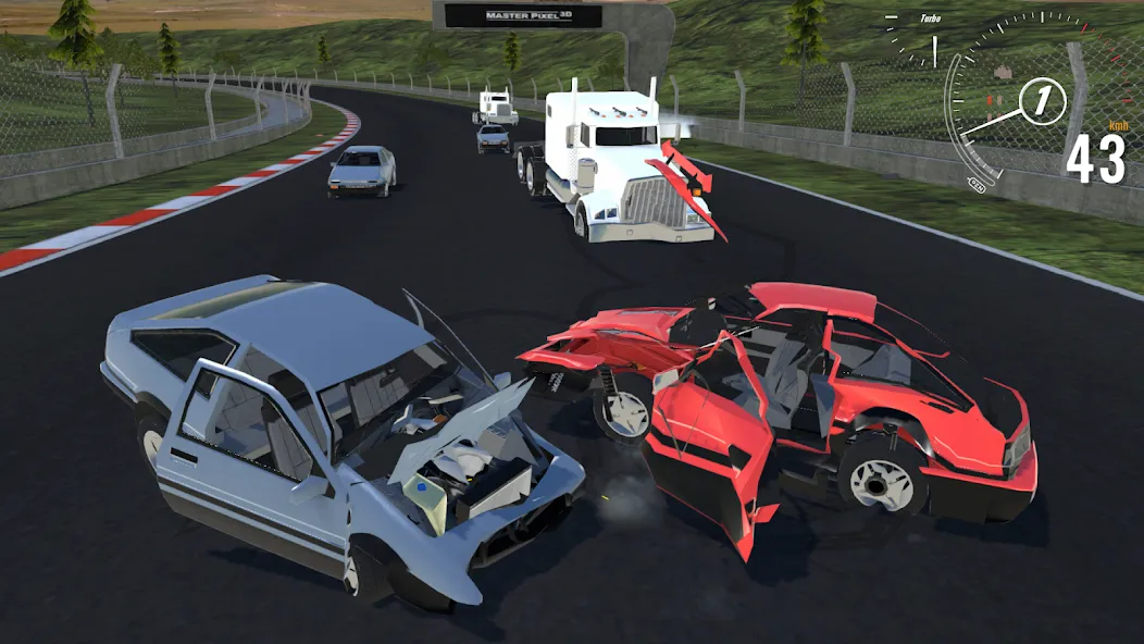 Destructive Car Race Generator (Деструктивный Генератор Гоночных Автомобилей) [МОД: Много денег, Монет и Все открыто] Screenshot 1