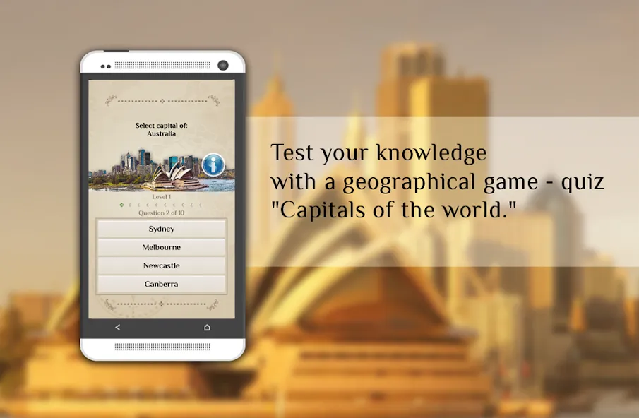 Quiz-Capitals of the world [МОД: Все открыто, Дополнительные деньги и Меню MOD] Screenshot 2