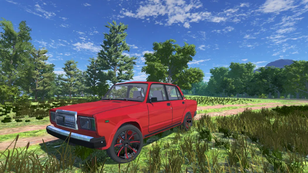 Russian Car Lada 3D [МОД: Деньги, Монеты и Меню MOD] Screenshot 2