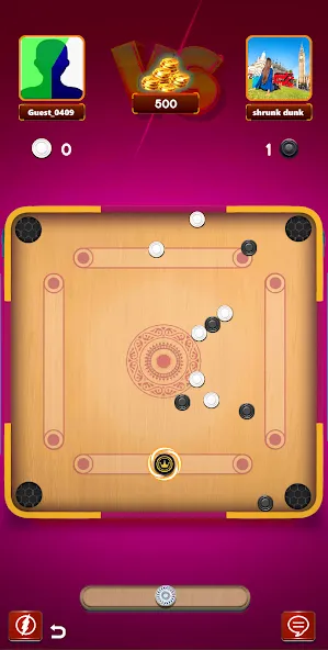 Carrom Board Clash : Pool game (Карром борд пул игра) [МОД: Бесконечные деньги, Монеты и Мега MOD] Screenshot 3