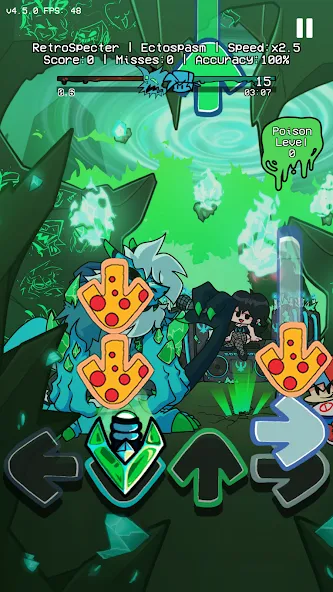 Beat Battle Official Remake [МОД: Меню, Бесконечные монеты и Открытые уровни] Screenshot 1