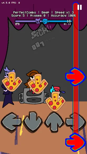 Beat Battle Official Remake [МОД: Меню, Бесконечные монеты и Открытые уровни] Screenshot 2