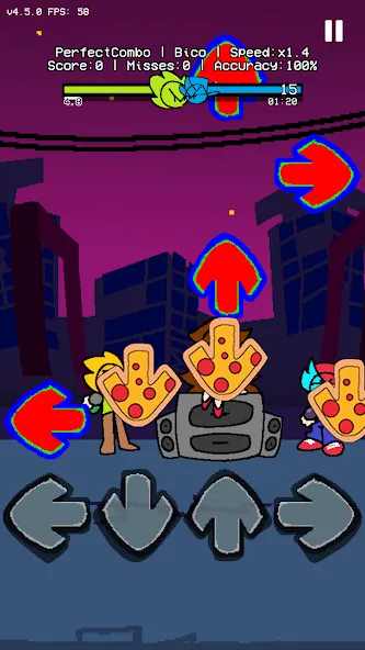 Beat Battle Official Remake [МОД: Меню, Бесконечные монеты и Открытые уровни] Screenshot 4