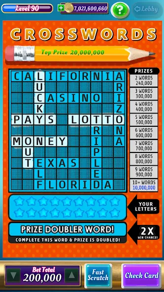 Scratch Off Lottery Casino (Скретч Офф Лотерейное Казино) [МОД: Все открыто, Дополнительные деньги и Меню MOD] Screenshot 5