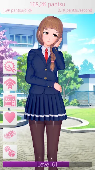WAIFU CLICKER Sexy Anime Girls (УАЙФУ КЛИКЕР) [МОД: Много монет, Открытые уровни и Мега MOD] Screenshot 1