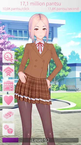 WAIFU CLICKER Sexy Anime Girls (УАЙФУ КЛИКЕР) [МОД: Много монет, Открытые уровни и Мега MOD] Screenshot 2