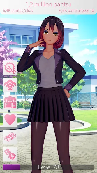WAIFU CLICKER Sexy Anime Girls (УАЙФУ КЛИКЕР) [МОД: Много монет, Открытые уровни и Мега MOD] Screenshot 5
