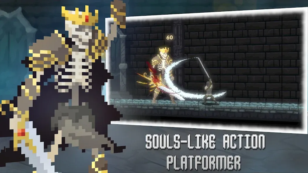 Deathblaze Action Platformer (Смертельное пламя Экшен Платформер) [МОД: Бесконечные деньги, Монеты и Мега MOD] Screenshot 1