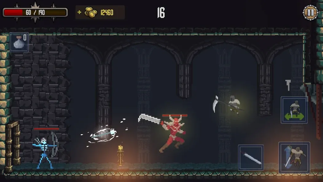 Deathblaze Action Platformer (Смертельное пламя Экшен Платформер) [МОД: Бесконечные деньги, Монеты и Мега MOD] Screenshot 4