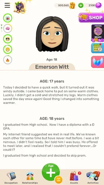 Age Sim: Adventure Living (Риал Лайф) [МОД: Все открыто, Дополнительные деньги и Меню MOD] Screenshot 5