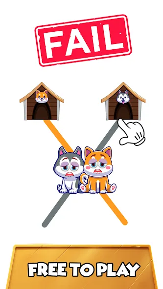 Dog rush: Draw to save games (Дог раш) [МОД: Меню, Бесконечные монеты и Открытые уровни] Screenshot 1