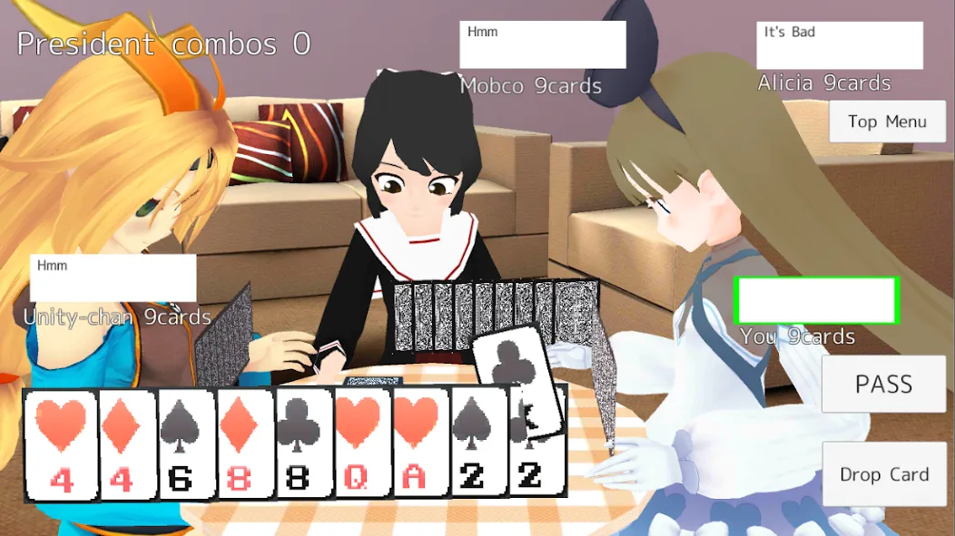 President Card Game (Президент карточная игра) [МОД: Деньги, Монеты и Меню MOD] Screenshot 1