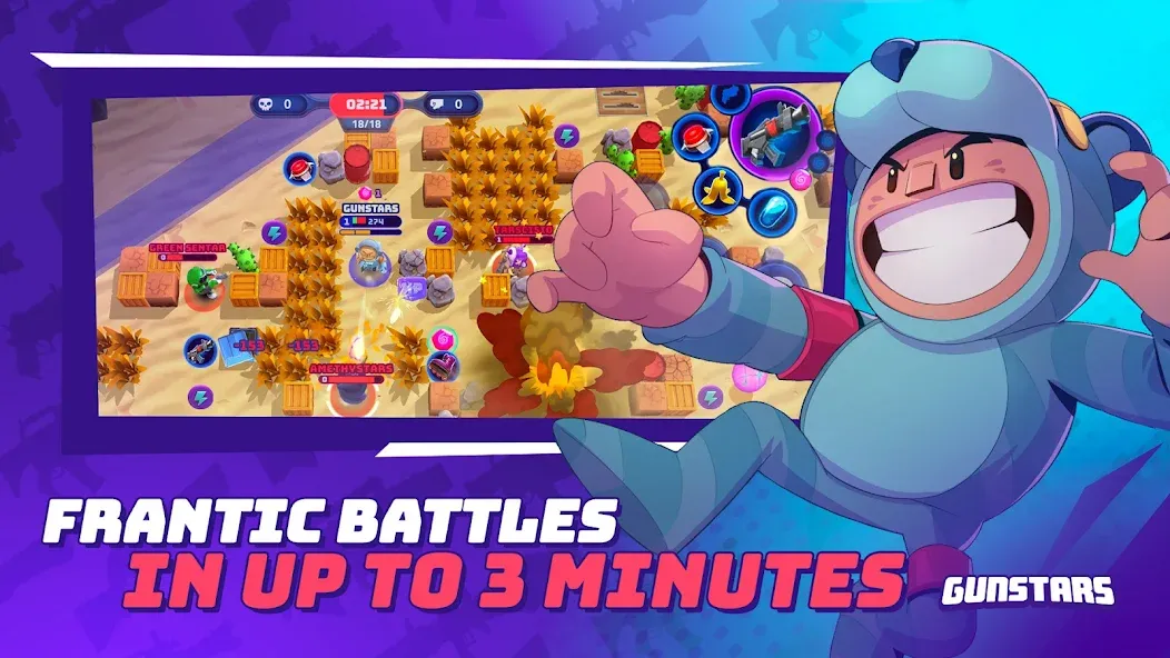 Gunstars - Battle Arena (Ганстарс) [МОД: Деньги, Монеты и Меню MOD] Screenshot 2