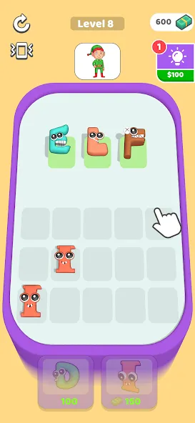 ABC Merge (ЭйБиСи Мердж) [МОД: Бесконечные деньги, Монеты и Мега MOD] Screenshot 5